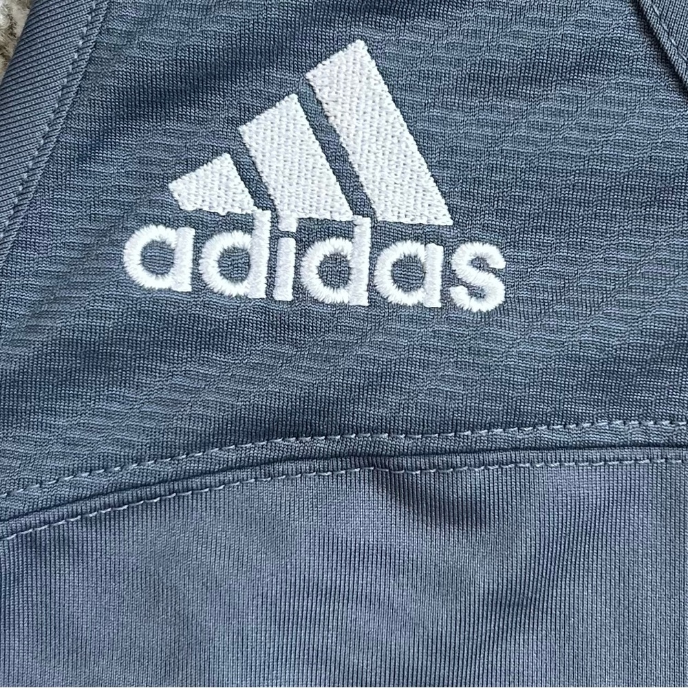 ADIDAS‎ Women’s Climacool Racerback Tank Top Onyx Gray/White Compression L - Picture 5 of 13